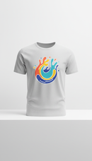 Camiseta gráfica onda Aqua Splash